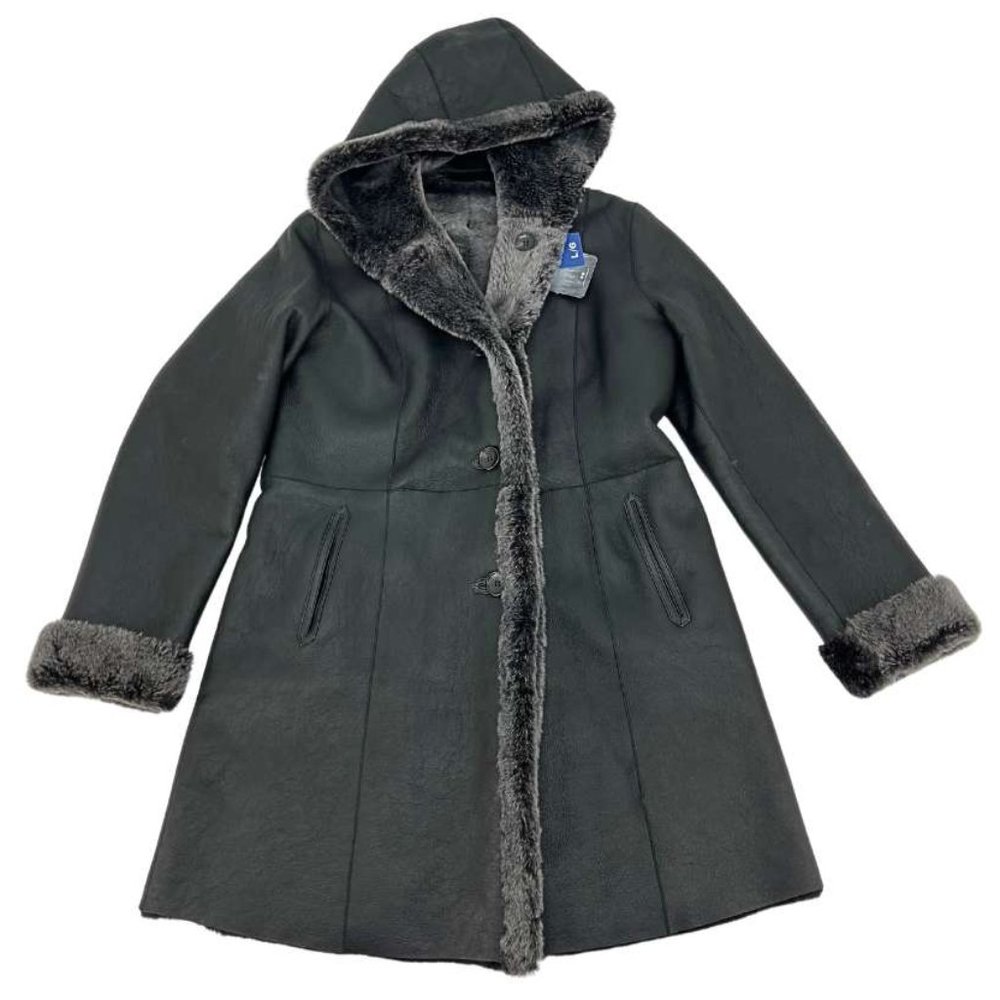Ricardo BH | Women's Leather Sheepskin Lined Jacket | Black | Large **NEW